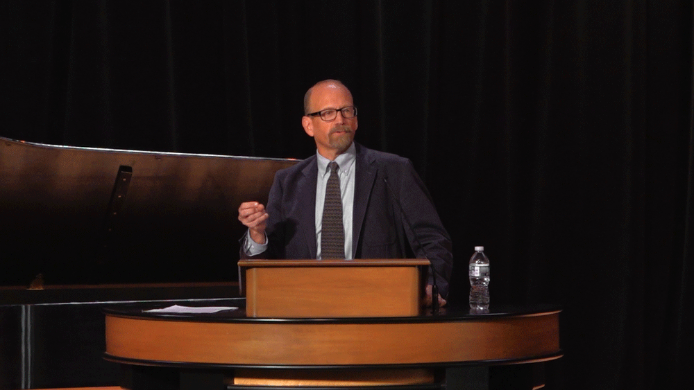 Brian Luther in chapel